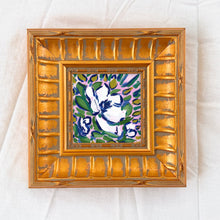 Load image into Gallery viewer, Small square abstract floral bright color painting