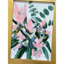 Load image into Gallery viewer, Pink Dreams and Eucalyptus, Original Painting on Panel