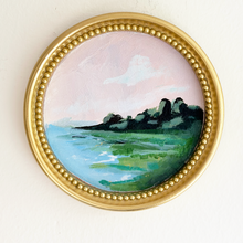 Load image into Gallery viewer, Pink Coastal Sunset, Original Painting on Rough Board