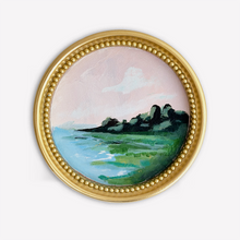 Load image into Gallery viewer, Pink Coastal Sunset, Original Painting on Rough Board