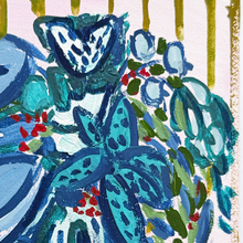Load image into Gallery viewer, Stardust Lily with Stripes, Original Painting on Board