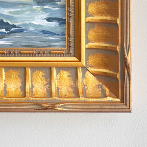 Ocean Scene with Boat, Custom Framed Print