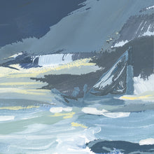 Load image into Gallery viewer, Ocean Scene with Boat, Custom Framed Print