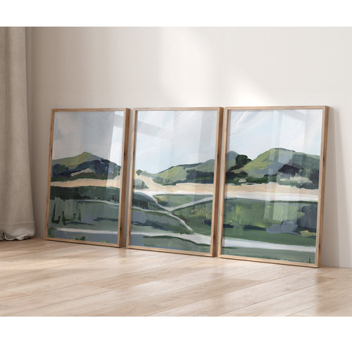 Sunfish Beach Triptych, Fine Art Prints on Paper
