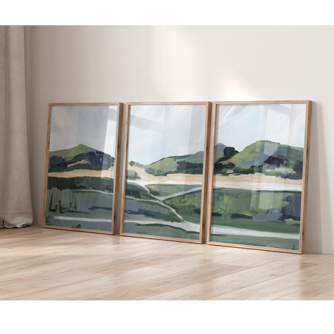 Sunfish Beach Triptych, Fine Art Prints on Paper