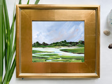 Load image into Gallery viewer, Downeast on Canvas, Custom Framed in Gold