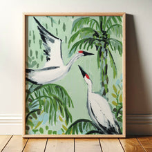 Load image into Gallery viewer, Tropical Birds Amongst the Palms, Fine Art Print