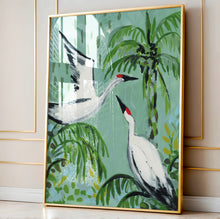 Load image into Gallery viewer, Tropical Birds Amongst the Palms, Fine Art Print