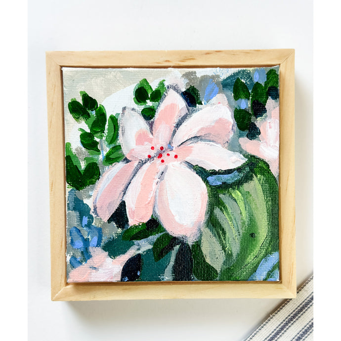 Tropical Mini Painting in Pinks and Greens II