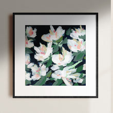 Load image into Gallery viewer, White Blossoms at Midnight, Fine Art Print