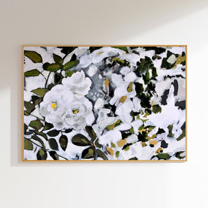White Floral in Sunlight, Fine Art Print