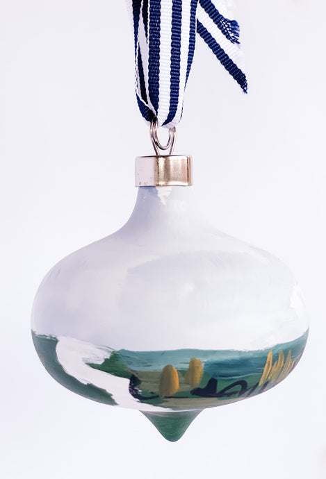 Marshscape- Hand Painted Bisque Ornament