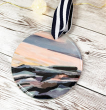Load image into Gallery viewer, Prout&#39;s Neck Ocean Rocks Ceramic Ornament