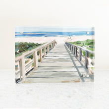 Load image into Gallery viewer, Beach Boardwalk in Acrylic Tabletop Frame
