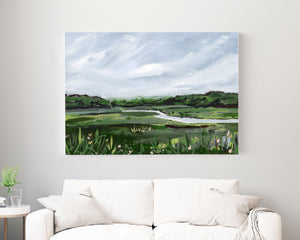 Spring Marsh, View from Woodman's on Canvas Wrap