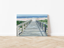 Load image into Gallery viewer, Beach Boardwalk on Canvas Wrap