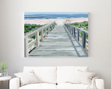Load image into Gallery viewer, Beach Boardwalk on Canvas Wrap
