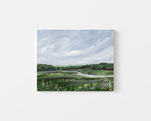 Spring Marsh, View from Woodman's on Canvas Wrap