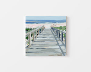 Beach Boardwalk on Canvas Wrap